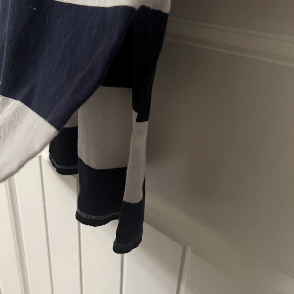 J. Crew Classic Navy and White Midi Tee Shirt Dress - Picture 5 of 5